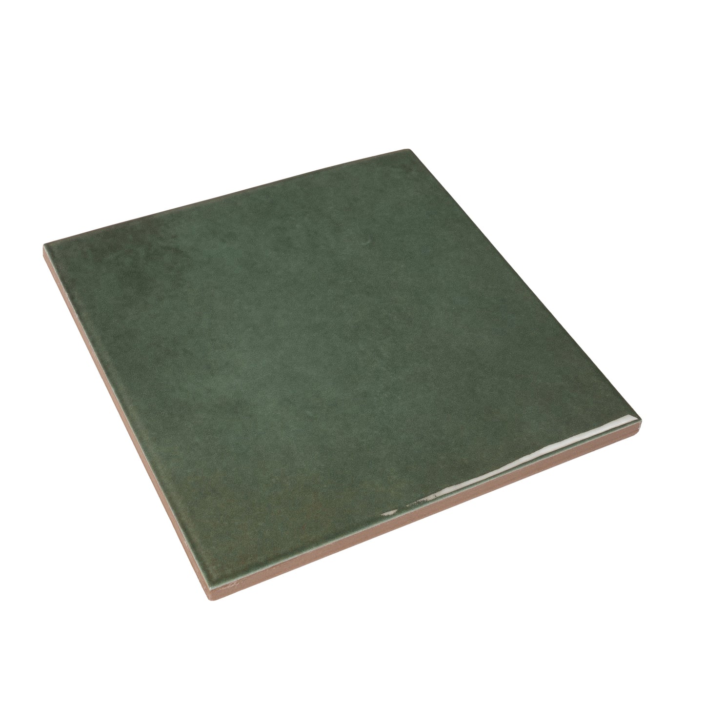 Moss Green 6x6 Glossy Porcelain Zellige Square Tile