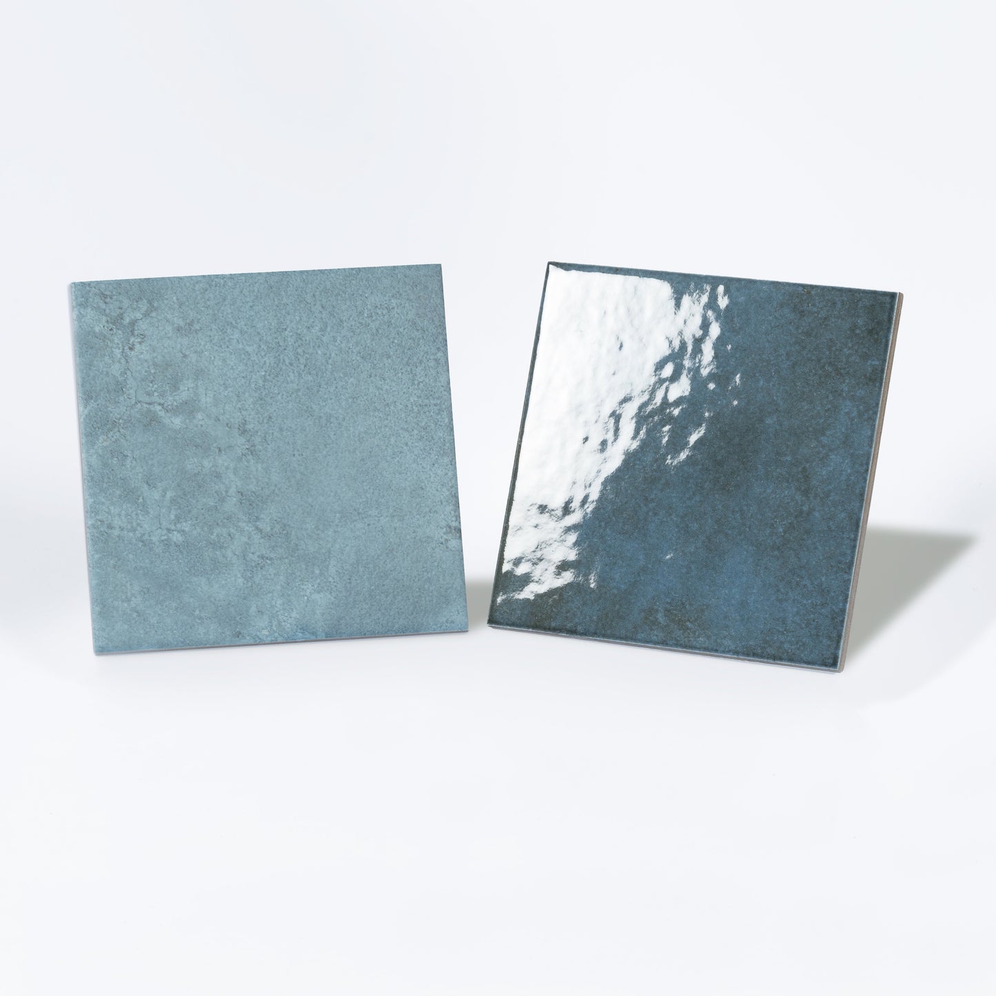 Dusty Blue 6x6 Matte Porcelain Zellige Square Tile