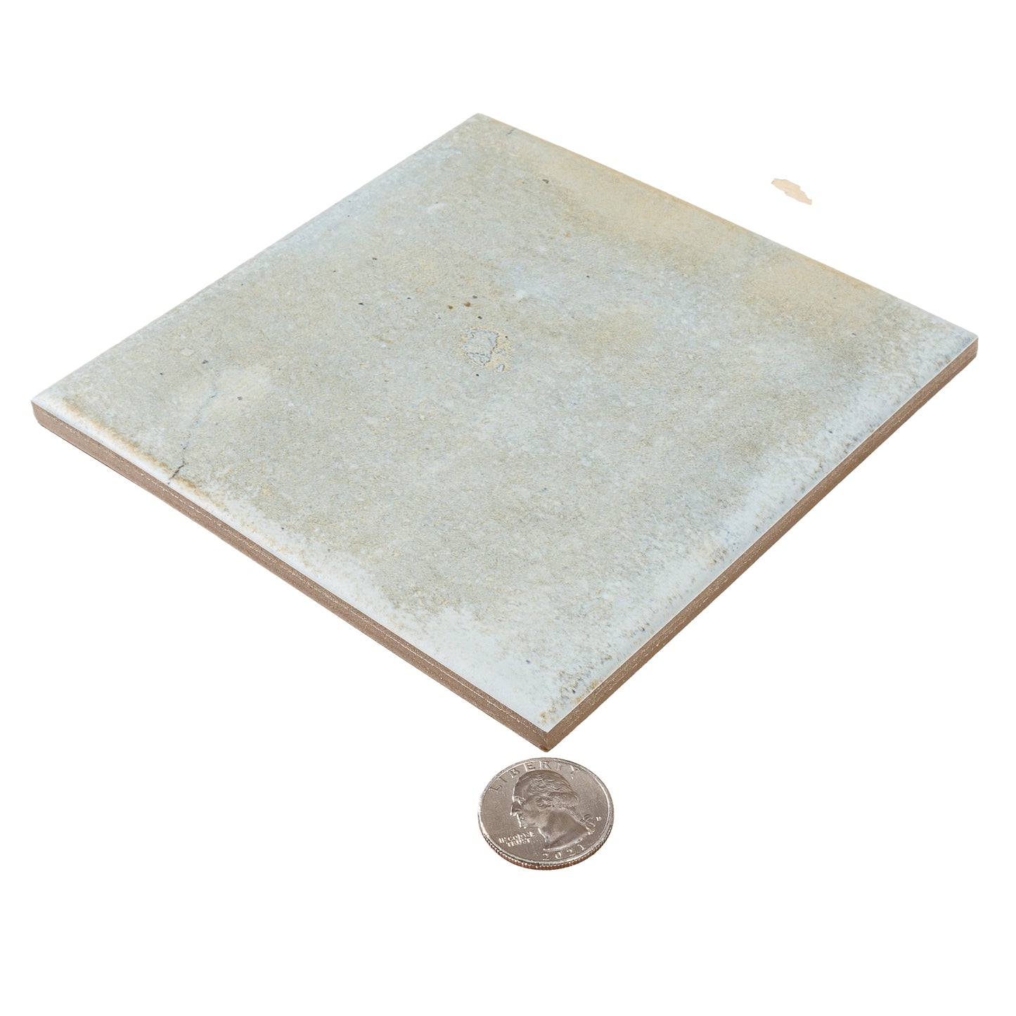 Coastal Mist 6x6 Matte Porcelain Zellige Square Tile - Sample