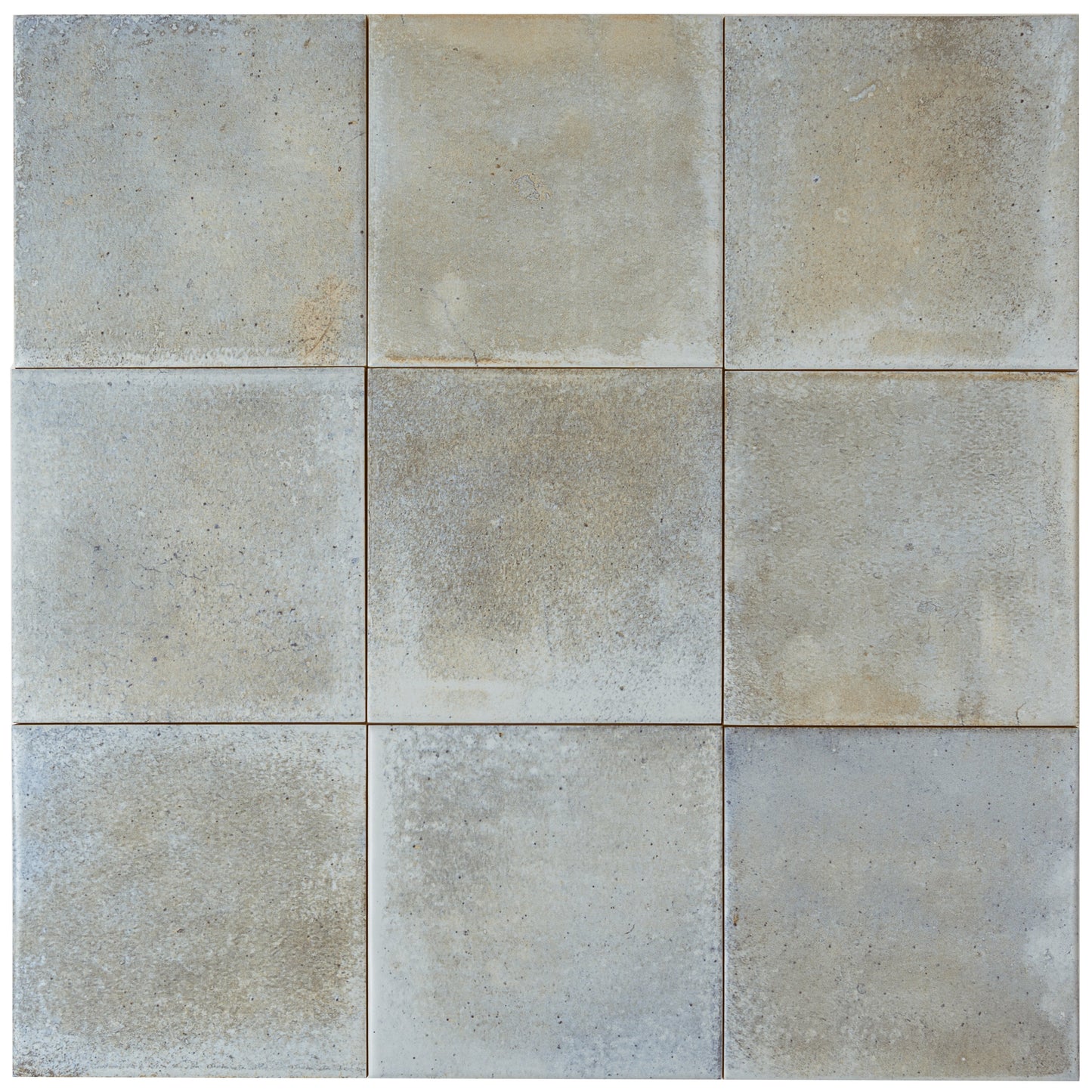 Coastal Mist 6x6 Matte Porcelain Zellige Square Tile