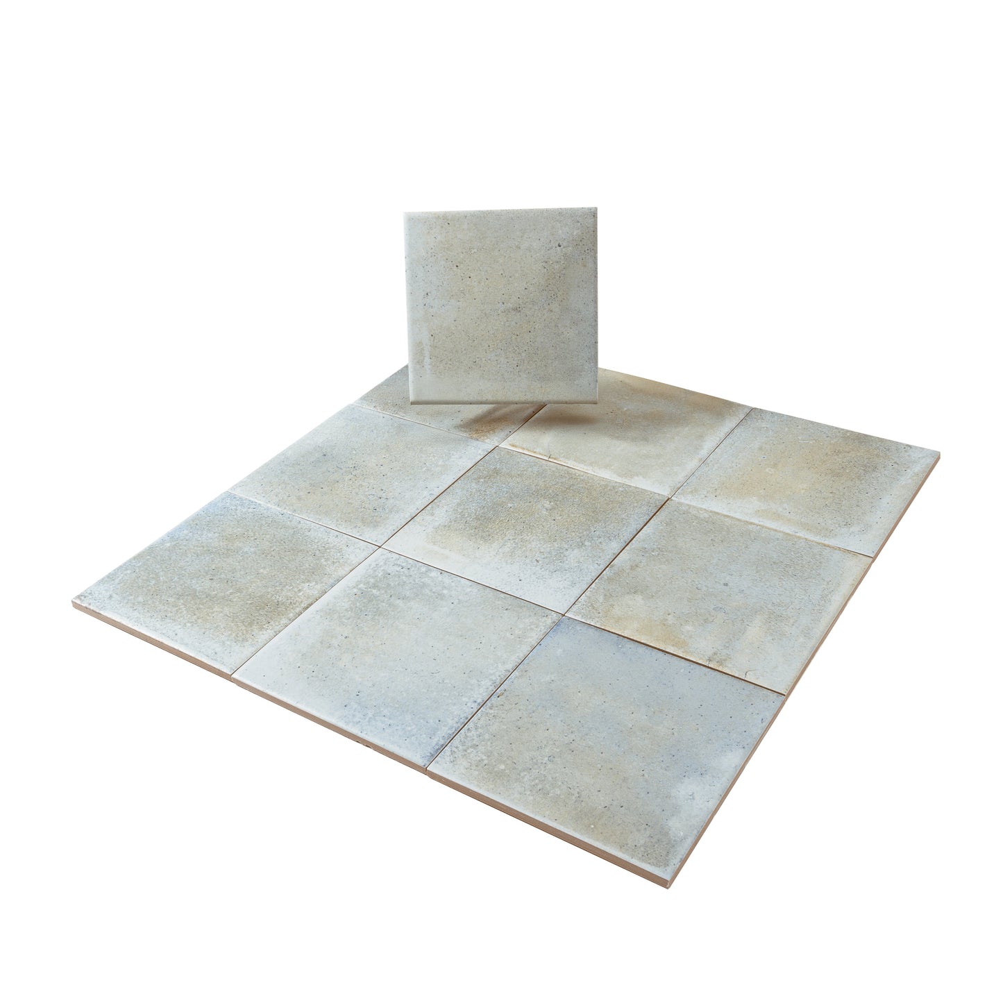 Coastal Mist 6x6 Matte Porcelain Zellige Square Tile - Sample