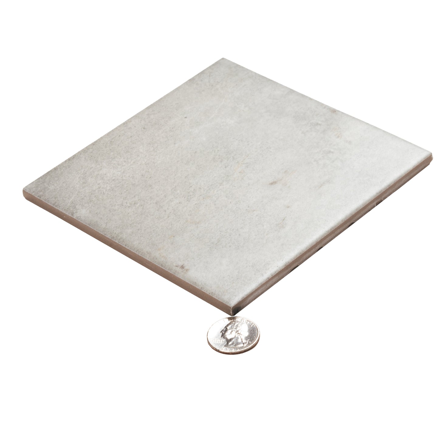 Cool Gray 6x6 Matte Porcelain Zellige Square Tile - Sample