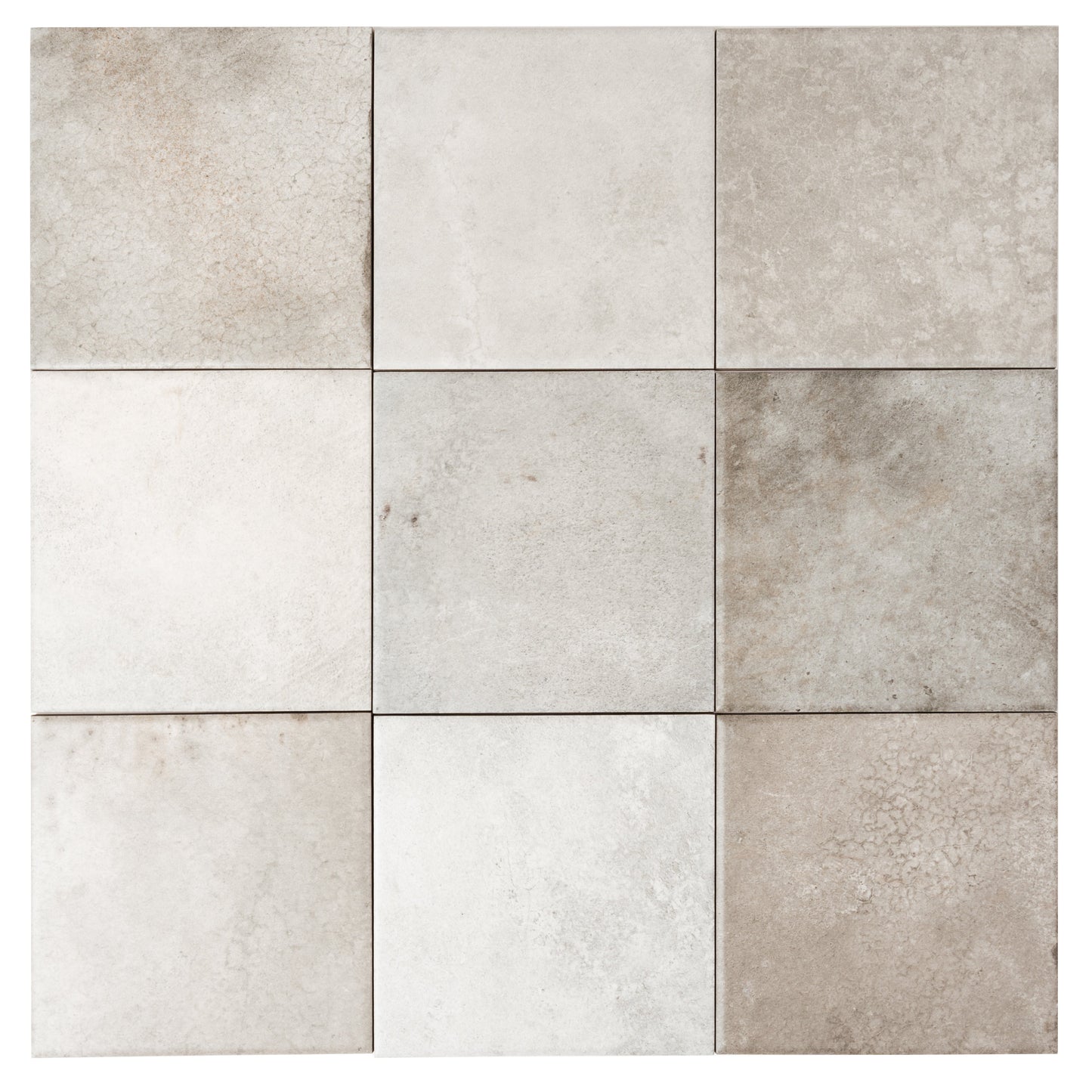 Cool Gray 6x6 Matte Porcelain Zellige Square Tile