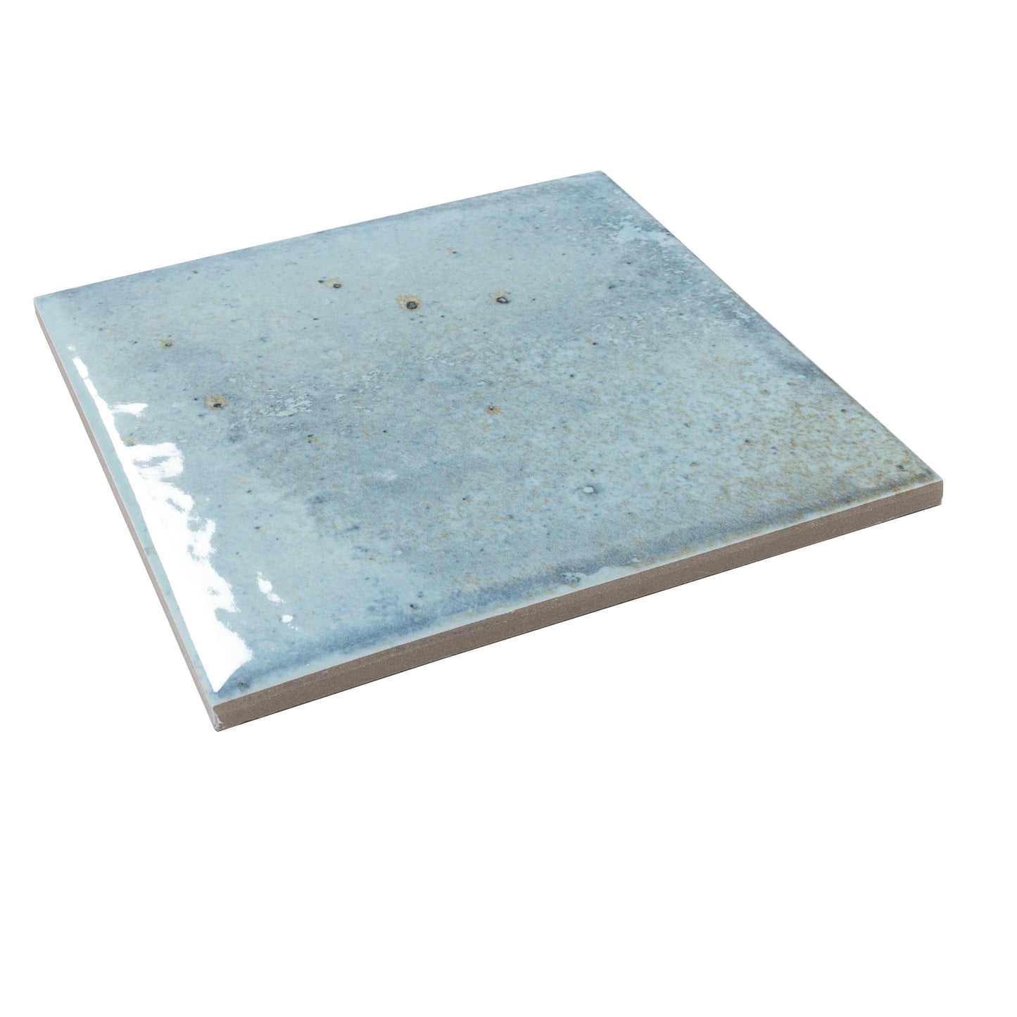 Sky Blue 6x6 Glossy Porcelain Zellige Square Tile