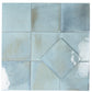 Sky Blue 6x6 Glossy Porcelain Zellige Square Tile - Sample