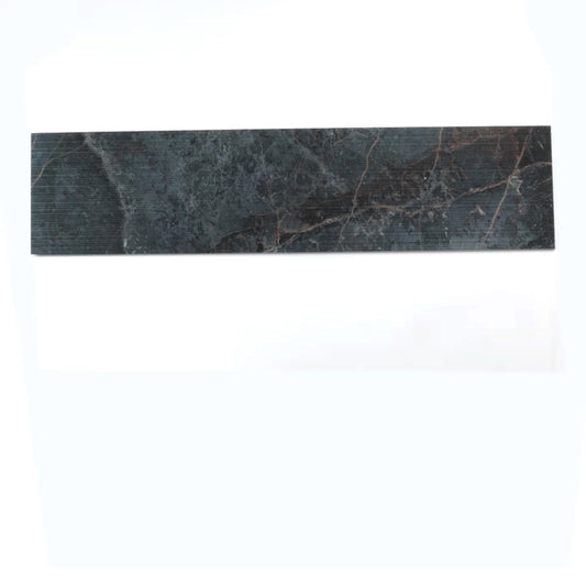 Slate Gray with Molten Copper 12 x 48 Matte Porcelain Large Tile - Sample