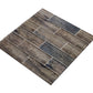 Wooden Brown 12 x 12 Glossy Glass Mosaic Tile