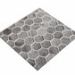 Light Gray 12 x 12 Glossy Glass Mosaic Tile