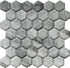 Light Gray 12 x 12 Glossy Glass Mosaic Tile