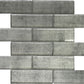 Gray 12 x 12 Glossy Glass Mosaic Tile