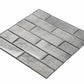 Gray 12 x 12 Glossy Glass Mosaic Tile