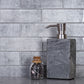 Gray 12 x 12 Glossy Glass Mosaic Tile