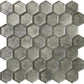 Gray 12 x 12 Glossy Glass Mosaic Tile