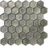 Light Gray 12 x 12 Glossy Glass Mosaic Tile