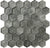 Coin Gray 12 x 12 Glossy Glass Mosaic Tile