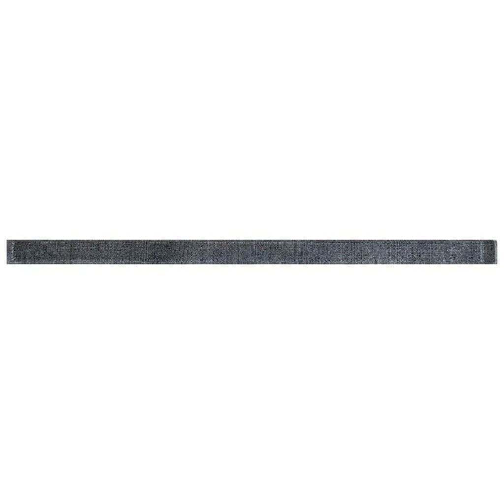 Dark Gray 0.5 x 12 Glossy Glass Pencil Trim