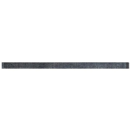 Dark Gray 0.5 x 12 Glossy Glass Pencil Trim