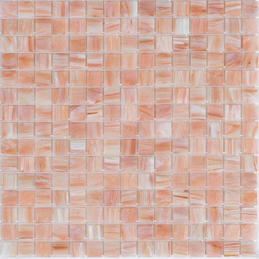 Linen Beige 12 x 12 Glossy Glass Mosaic Tile