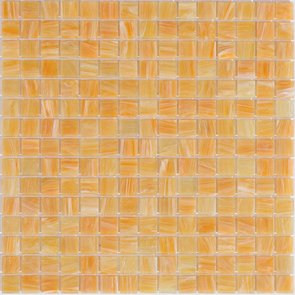 Buff Beige 12 x 12 Glossy Glass Mosaic Tile