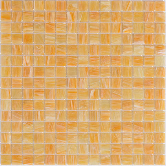 Buff Beige 12 x 12 Glossy Glass Mosaic Tile - Sample