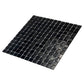 Black 12 x 12 Glossy Glass Mosaic Tile