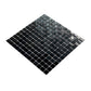 Black 12 x 12 Glossy Glass Mosaic Tile