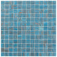 Bright Cerulean Blue 12 x 12 Glossy Glass Mosaic Tile