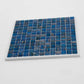 Yale Blue and Gold 12 x 12 Glossy Glass Mosaic Tile - Sample