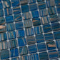Yale Blue and Gold 12 x 12 Glossy Glass Mosaic Tile - Sample