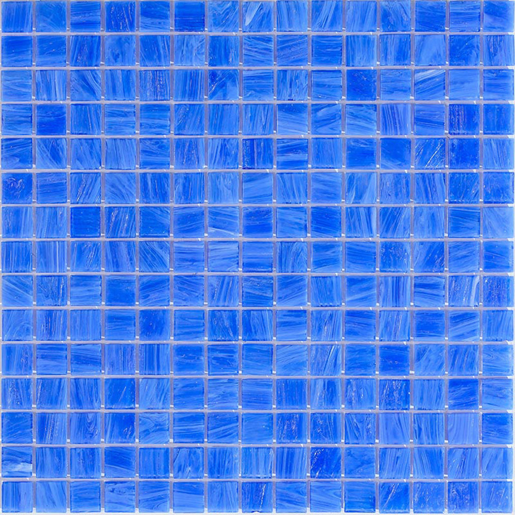 Ultramarine Blue 12 x 12 Glossy Glass Mosaic Tile