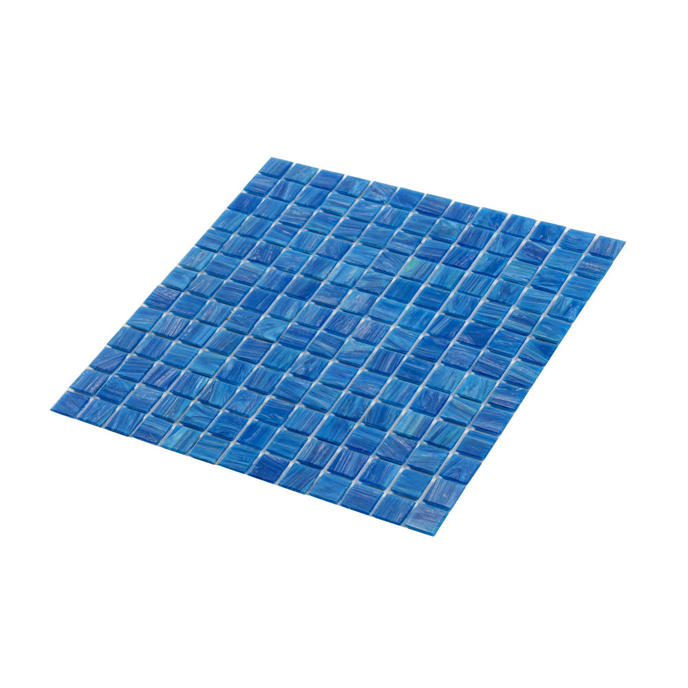 Trypan Blue 12 x 12 Glossy Glass Mosaic Tile