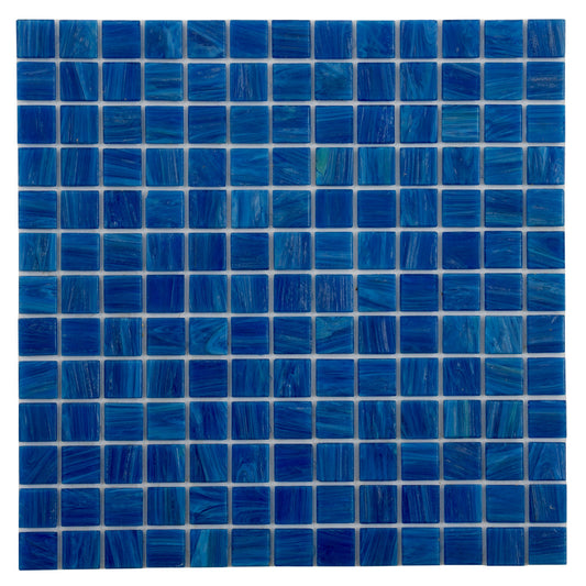Trypan Blue 12 x 12 Glossy Glass Mosaic Tile - Sample