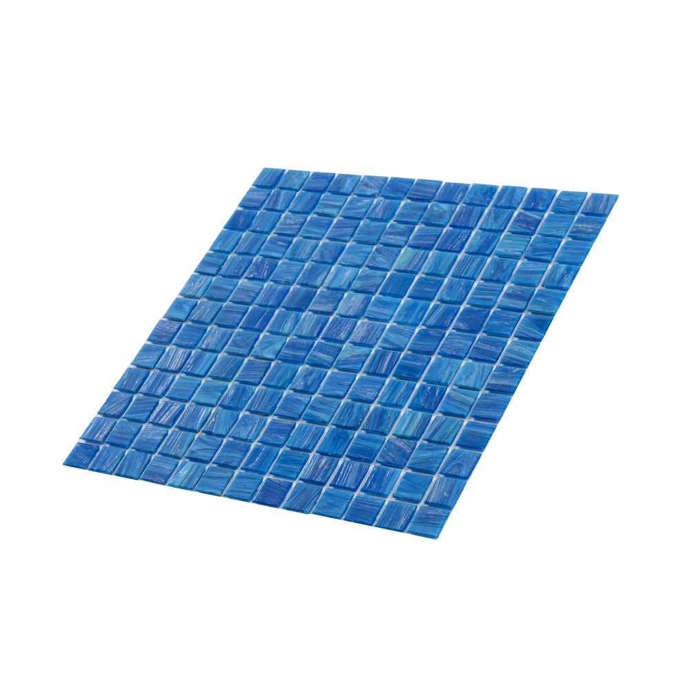 Trypan Blue 12 x 12 Glossy Glass Mosaic Tile