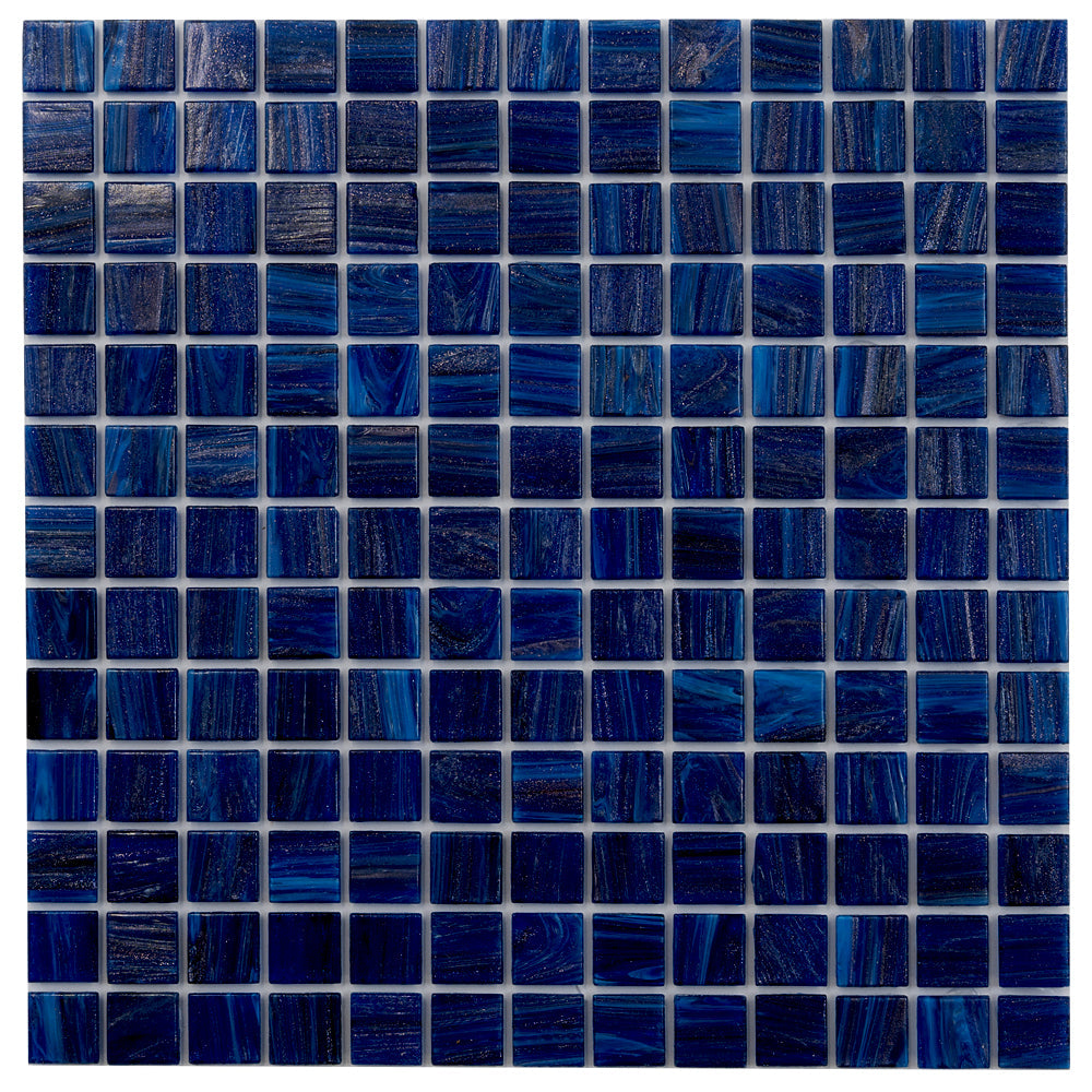 Egyptian Blue 12 x 12 Glossy Glass Mosaic Tile