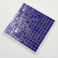 Royal Blue and Gold 12 x 12 Glossy Glass Mosaic Tile