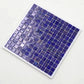 Royal Blue and Gold 12 x 12 Glossy Glass Mosaic Tile