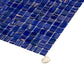 Royal Blue and Gold 12 x 12 Glossy Glass Mosaic Tile