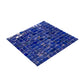 Royal Blue and Gold 12 x 12 Glossy Glass Mosaic Tile