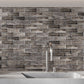 Light Gray 12 x 12 Glossy Subway Glass Mosaic Tile