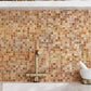 Copper Brown 12 x 12 Glossy Glass Mosaic Tile