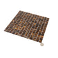 Brown and Gold 12 x 12 Glossy Glass Mosaic Tile