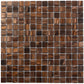 Bronze 12 x 12 Glossy Glass Mosaic Tile