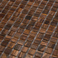 Bronze 12 x 12 Glossy Glass Mosaic Tile