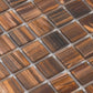 Bronze 12 x 12 Glossy Glass Mosaic Tile