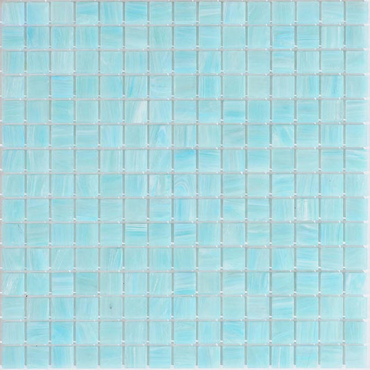 Light Opal Green 12 x 12 Glossy Glass Mosaic Tile