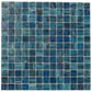 Sea Blue 12 x 12 Glossy Glass Mosaic Tile