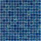 Deap Sea Blue 12 x 12 Glossy Glass Mosaic Tile