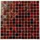 Wine Pink 12 x 12 Glossy Glass Mosaic Tile