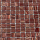 Fire Brick Red 12 x 12 Glossy Glass Mosaic Tile - Sample