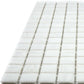 White Dove 12 x 12 Glossy Glass Mosaic Tile